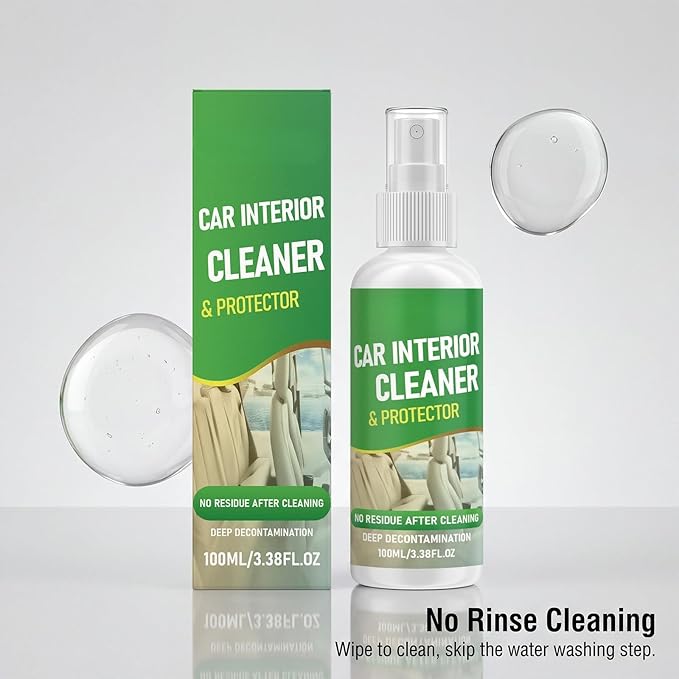 Car Interior Cleaner, Easy to Use, Gentle On Interior, Preserves Original Texture(1pcs)