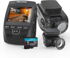 RexingUSA V1P SE 4K Dual Dash Cam w/GPS, Wi-Fi & 2pcs-CPL Filter | 512GB Support | Front 2160p, Rear 1080p | 170° Angle | G-Sensor | WDR | Loop Record | Parking Monitor | 64GB Memory Card Included