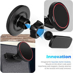 Magnetic Car Phone Holder Mount for 2025 Hyundai Tucson SEL Convenience/Tucson N Line/ 2025 2024 Santa FE Hybrid SEL, Attaches to Metallic Dashboard [Compatible with MagSafe]