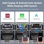 Road Top Wireless CarPlay Android Auto Retrofit Kit for GM HMI 2.0 Cadillac Buick Chevrolet GMC 2014–2020 | CarPlay Interface Decoder Box, Support MirrorLink, Reverse Camera, Navigation