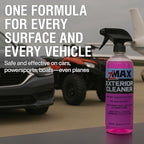 zMAX Exterior Cleaner, 24oz - Multi-Surface Pre Wash for Car Detailing and Spot Cleaning Stubborn Debris - Easily Removes Bird Droppings, Bugs, Dirt, Grime, Mud, Water Spots, Salt and De-Ice Residue