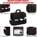 Nurse Rolling Medical Duffle Bag Work Nursing School College Student Must Have Clinical Home Health Cna Nr Gifts Carry On Bag with Wheels Doctor Emt Ems Healthcare Equipment Homecare Physician (Black)