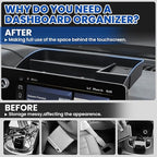 Autorder Center Console Dash Organizer for 2023-2026 Chevy Chevrolet Colorado Accessories Dashboard Insert Tray with Cellphone Holder Storage Box with Anti-Slip Mat