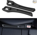 Car Seat Gap Filler Organizer, 2PCS Multifunctional Vehicle Fill Gap Blocker with Storage Slot Between Seat & Console, Anti-Drop Auto Interior Organization, Universal Fit (Black)