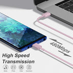 USB C Charger Type C Charger Fast Charging 10FT 45W Samsung Chargers 2-Pack with iPhone Air/17/17 Plus/17 Pro/17 Pro Max/16/16 Plus/16 Pro/16 Pro Max/15/15 Pro Max/iPad Pros/Galaxy S25 S24(Pink)