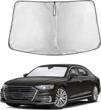 EcoNour Windshield Sunshade Compatible for Audi A8 Model 2019-2024 2025 2026, Sun Visor for Front Windshield & Window Sun Shade Cover, UV Heat Blocker & Protector, Car Accessories