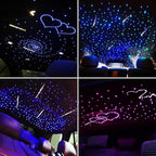 Upgraded Split Starlight Headliner Kit for Car with Meteor & Music Effect, 22W 2300pcs 0.2in x 4.9ft Star Ceiling Lights, App & Remote Control Fiber Optic Lights for Truck Cinema Restaurant