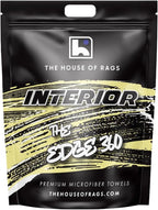 The Edge 360 Interior Microfiber Cleaning Towels, 16x16 inches, Premium Korean Quality, 360 GSM, Yellow, 10 Pack