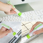 Mini Duster for Car Air Vent, SENHAI Set of 6 Automotive Air Conditioner Cleaner and Brush, Dust Collector Cleaning Cloth Tool for Keyboard Window Leaves Blinds Shutter