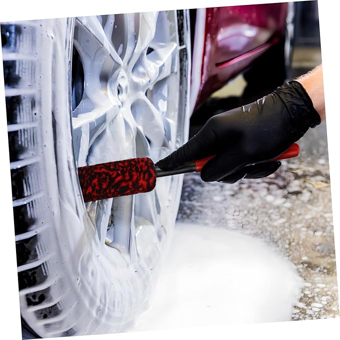 3pcs Car Wheel Cleaning Brush Soft Tire Brushes for Detailing Flexible for Rims Car Wash Tools