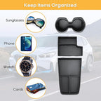 LFOTPP for BMW X1 U11 Center Console Organizer for 2023 2024 2025 2026 BMW X1 U11 Middle Armrest Storage Tray Insert, OEM Fit, Non-Slip Waterproof Interior BMW X1 U11 Accessories