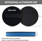 4" Clay Bar Pad | Synthetic Clay Disc Kit with Hand-Strap Applicator | Fine Grade Magic Clay Scrubber Pad for Car Detailing, Cleaning, Polishing, Paint Correction, and Deep Gloss Finish
