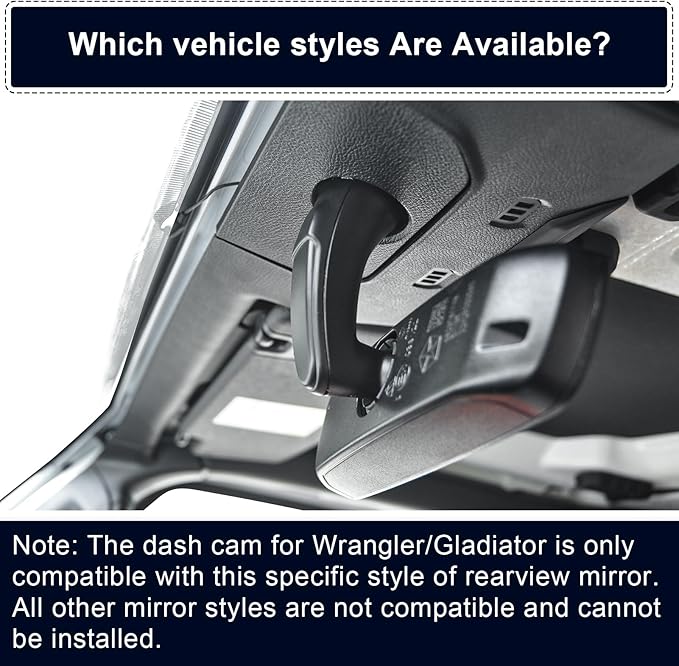 Mangoal Front 4K HDR Dash Cam STARVIS 2 IMX678, Custom Fit for Jeep Gladiator JT 2018-2023 Mojave Overland & Wrangler JL 2018-2023 etc, 5GHz WiFi, GPS, 64GB Card