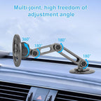 UTEBIT Universal 360° Pro Magnetic Car Phone Holder, Alloy Folding Magnetic Cell Phone Holder for Car, Strong Suction & Adjustable Phone Mount, Support for iPhone and Android All Mobile Phones, Black