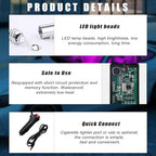 Interior Car LED Strip Lights with APP Control, 3 in 1 RGB Ambient Lighting Kit with 197 inches Fiber Optic, 16 Million Colors Neon Strip USB Music Sync Atmosphere LED for Vehicles