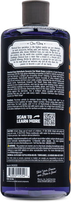 Chemical Guys HydroSuds Ceramic Shine High Foaming Car Wash Soap (Works with Foam Cannons, Foam Guns or Bucket Washes) For Cars, Trucks, Motorcycles, RVs & More, 32 fl oz, Berry Scent - CWS21232