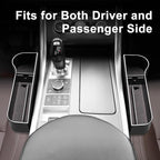 Car Seat Gap Filler, 2 Pack Car Seat Gap Filler Organizer with Cup Holders & 2 Seat Hooks, Car Console Storage Organizer, Car Organizer Front Seat for Storing Phones, Keys, Drinks, Sunglasses