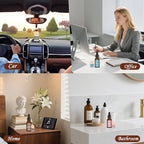 12 Pack Car Air Freshener Refills, 6-Scent Hanging Air Freshener Diffuser Set - Each(8ml +20ml Refill), Essential Oil Diffuser with Refill Bottles, Reusable Car Fragrance Decor Accessories
