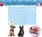 Stuffed Dog Blanket, Premium Soft Throw Flannel Fleece Blanket for Medium Small Dogs, Pet Puppy Blankets for Kitten Cat, Christmas Pet Gift for Bed Cover, Couch, Crate (42x66 inch (Pack of 1))