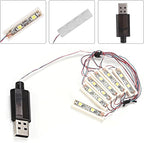 ABS Universal USB LED Light, Car Lights Interior Underglow Kit, Charging Shining Decoration Bricks Bartype Lamp Ambient Lighting for Illumination or Decoration