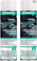 Zenex ZenaZyme Active Enzyme Carpet & Upholstery Cleaner - Professional-grade Stain Remover | Deep Foaming Formula for Carpets, Upholstery, & Interiors | Fresh Scent | 20 oz (2 Pack)