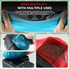 Auto Dynasty 2024 Universal Home/Office Keyboard/Interior Car Air Vent Auto Detailing Car Slime Cleaner Dust Cleaning Removal Gel Putty Jelly, Pack of 3, Red, Blue, Green