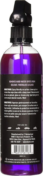 Babe’s Spot Solver – Hard Water Spot Remover for Boats – Safe for Gelcoat, Glass & Chrome – Non-Abrasive Marine-Grade Cleaning Solution - 1 Pint/Spray