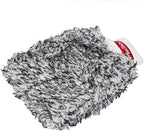 Maxshine Universal Black & White Microfiber Wash Mitt – Premium Scratch-Free, Lint-Free Mitt for Washing Cars, Trucks & Motorcycles – Reusable Auto Detailing Accessory