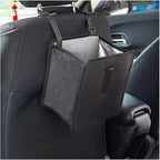 Fekey&JF Foldable Car Trash Can, Hanging Waterproof Leakproof Trash Can Storage Bag for Car with Large Capacity, Car Interior Accessories (Small)