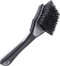 VIKING Tire Brush, Scrub Brush for Cars with Low Profile Tires, Brush for Car Detailing Kit, Grey with Black Bristles, 9.3 x 2.5 x 2.5 inch