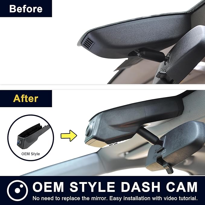 Mangoal Front 4K & Rear 1080P Dash Cam for Chevy Silverado 1500 2019-2021, 1500 Limited 2022 and HD 2020-2023 (Model B), Model B & Model A have Same Models Years but Vehicle Sensor Cover Are Different