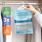 Moisture Absorbers and Humidity Absorber Bags for Closet - 10 Pack High-Efficiency Moisture Absorber and Humidity Packs for Home, Moisture Bags and Dehumidifier Bags for Car Ocean Scent, 10 Pack