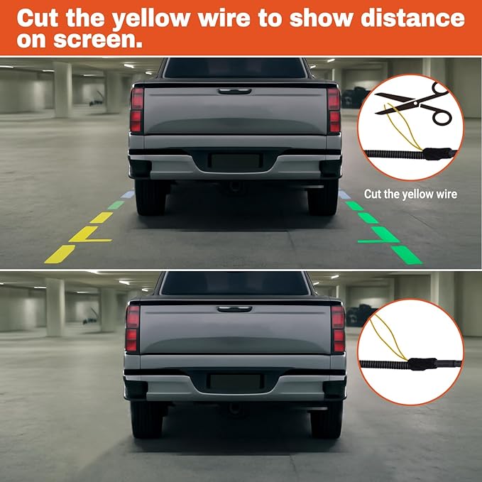 Tailgate Handle Backup Camera Compatible with 2007-2014 Chevy Silverado GMC Sierra 1500 2500 3500 HD with Waterproof Rear View Camera with Keyhole, Tailgate Handle Backup Kit Replaces# 22755304