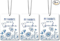 Grandma Gifts Car Air Freshener Accessories 3pcs,My Favorite People Call Me Grandma Gifts for Grandmother Christmas,Rustic Blue Flower Hanging Scent Fragrance Card for Women Closet Home Decor