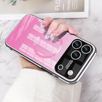 Guppy Compatible with iPhone 17 Pro Magnetic Case, with Full Camera Lens Protector [Compatible with MagSafe] Scratch Resistant Gradient Glass Back Cover Phone Case-Pink