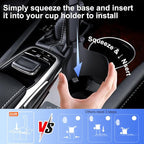 Vitog 2-in-1 MagSafe Car Mount, 2026 Hands Free Phone Holders for Your Car, Strong Magnetic Cup Holder Phone Holder for iPhone 17-12 Pro Max, Samsung & More Smartphones, Universal for Truck/SUV/Tesla
