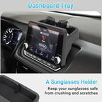 3PCS Center Console Organizer Compatible with 2021-2026 Nissan Rogue S/SV/Rock Creek, 2021-2022 Nissan Rogue SL, Lower Center Interior Storage Box, Dashboard Tray Only Fit 8-inch Screen