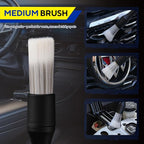7PCS Car Detailing Brush Kit - Ultra Soft Boars Hair Car Interior Detailing Brushes, Includes 4 Different Brushes, Multi-use for Cleaning Interior or Exterior