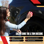 GOLDEN SHINE Tire & Trim Gel Dressing, 16 Ounce Bottle Shines and Protects Tires, Rubber and Exterior Trim, 16016
