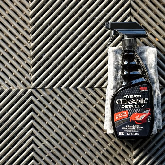 Stoner Car Care 92303 Hybrid Ceramic Detailer – SiO₂ Technology for a Smooth Silky Shine, Enhances and Protects Exterior Paint up to 6 Months, Hydrophobic Gloss Finish – 16 fl oz