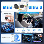 CarlinKit MINI Ultra 3 Wireless CarPlay Adapter - for with OEM Wired Cars - The Smallest Looks - The Simplest to use - Convert Wired to Wireless