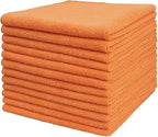 Tricol Clean Microfiber Cleaning Cloth, 16in*16in, 12 Pack Ultra-Thick Cleaning Rags, Super Absorbent, Lint Free & Streak Free Cleaning Towels for Car, House, Kitchen, Office