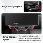 BarBaren for Tesla Model Y Juniper Under Screen Storage 2025 2026/ Model 3 Highland 2024-2026, Center Console Organizer for Tesla Model Y Juniper Accessories, Hideable