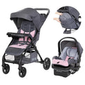 Baby Trend Passport® Cargo Stroller Travel System with EZ-Lift™ Plus Infant Car Seat, Pink Bamboo