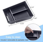 JKCOVER Center Console Organizer Tray Compatible with BMW X5 G05 X7 G07 (2019-2025) and X6 G06 (2020 2021 2022 2023 2024 2025) Accessories Armrest Secondary Storage Box, ABS Plastic