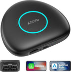 Wireless CarPlay Adapter, Magic AI Box with 4G LTE | GPS | Full Android OS | OBD II, Wireless CarPlay Box Compatible with Wired Factory CarPlay & Android Auto, Support for YouTube/Netflix