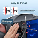 Kaishengyuan Wireless Charger Magnetic Vent Phone Mount Compatible with 2021-2026 Ford F-150, 2023-2026 Super Duty F250/F350/F450, Metal Phone Holder Cradles Bracket Stand with Arm for All Smartphone