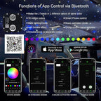 AKEPO 50W Dual-Head Dual-Color Twinkle Fiber Optic Light Engine, Twinkle+Same or Different Color+Bluetooth APP Control+Music Activated+28-Key Remote for Home Fiber Optic Star Ceiling Kit