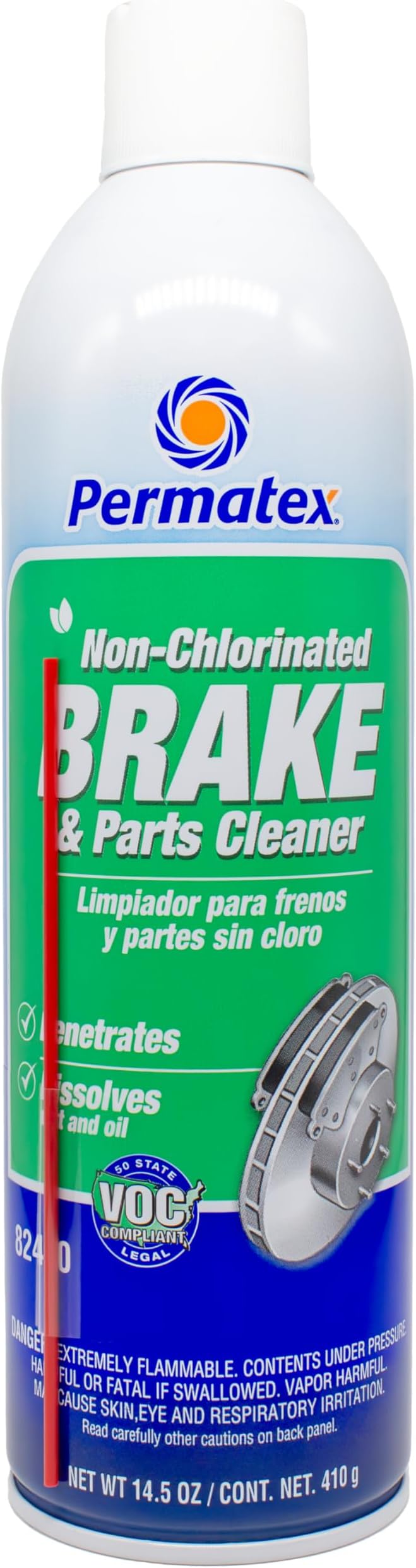 Permatex 82450 Non-Chlorinated Brake and Parts Cleaner, 14.5 oz.