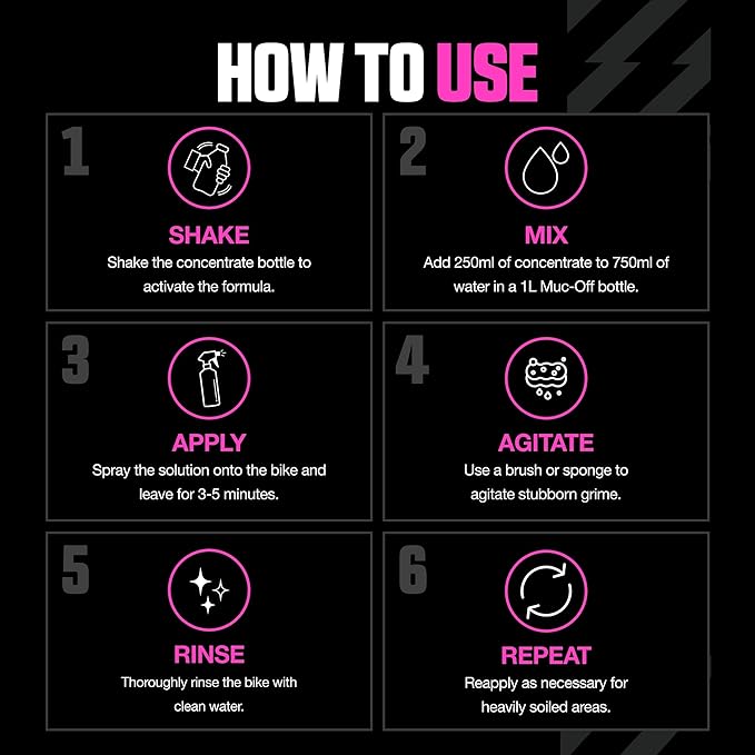 Muc-Off Bike Cleaner Concentrate | Powerful Nano Tech Bike Cleaner | Safe on Carbon Fibre, Biodegradable Formula for Bicycle and Motorcycle Cleaning